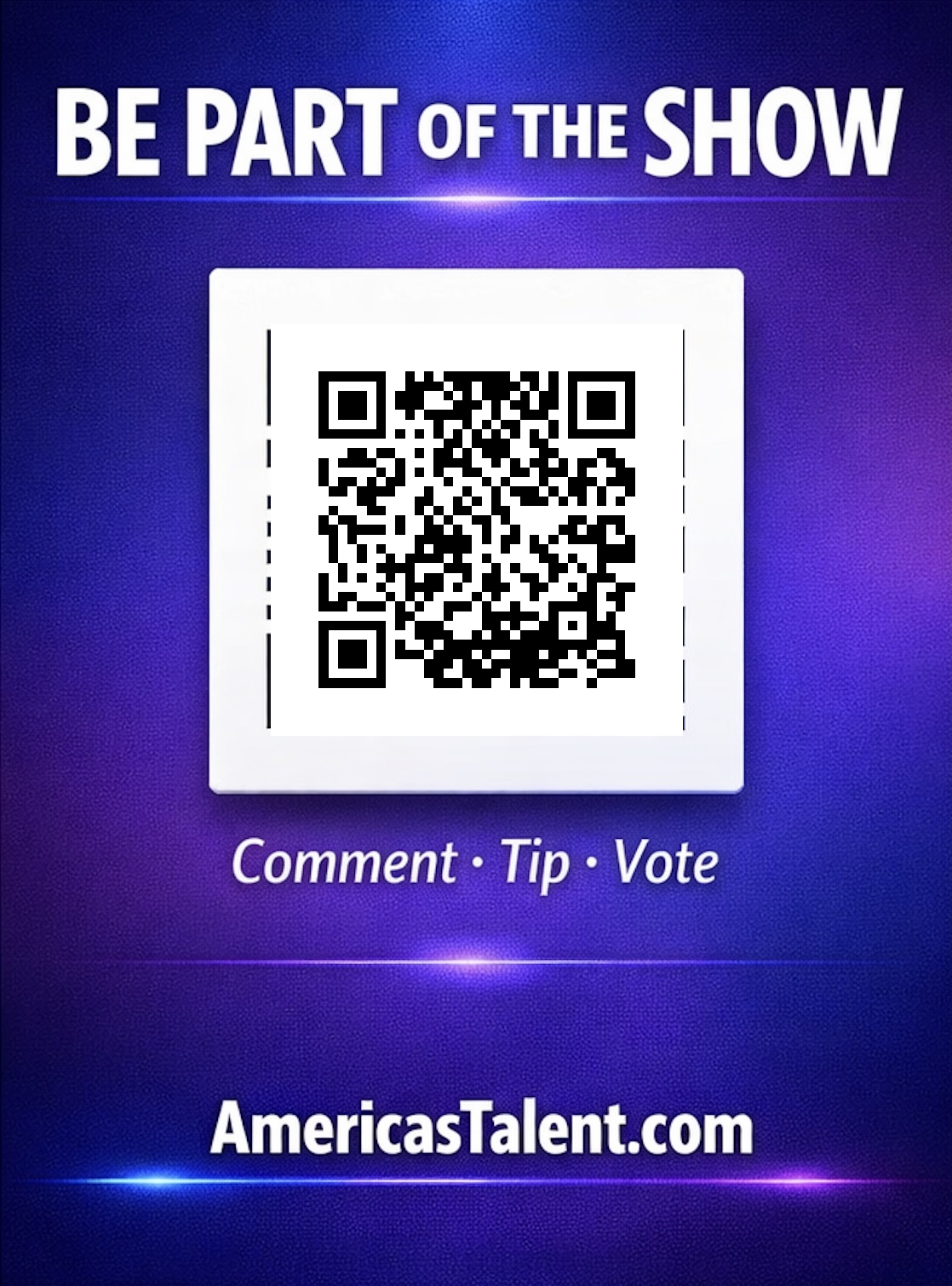 Be Part of the Show QR
